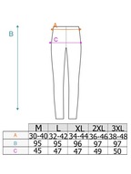 Mabaje spodnie damskie proste długa rozmiar XXL