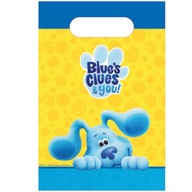 TOREBKI papierowe urodziny BLUES CLUES śladem blue