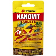 Tabletki dla ryb Tropical Nanovit Tablets 10 g 70 sztuk