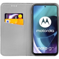 Etui z klapką Hello Case do Motorola moto g71 5G ETUI Z KLAPKĄ KABURA czarny