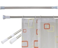 Drążek prysznicowy rozporowy SHOWER ROD 110-200 x 22 mm srebrny