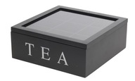 HERBACIARKA TEA 9 przegródek pojemnik na herbatę