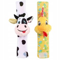 Nyélcsörgők Plüss csörgő 2 db farm 0m+ Balibazoo