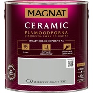 Farba ceramiczna ścienna Magnat 2,5 l Srebrzysty Granit C30 mat