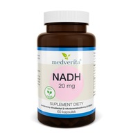 NADH 20mg zredukowany dinukleotyd beta-nikotynamidoadeniny NAD+ NMN 60 kaps