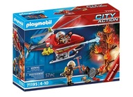 Zestaw Playmobil 71195 Helikopter strażacki 57 el.