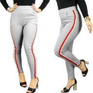 Distribution4you legginsy damskie modelujące jeans slim i rurki tregginsy leginsy długa rozmiar XXL