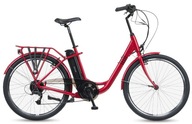 Rower elektryczny Hurtex E-bike Lady 26 red/black 250W