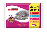 Mokra karma dla kota Super Benek mix smaków 0,5 kg