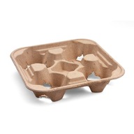 Papír tálca holder tartó 4 pohárhoz 50 db