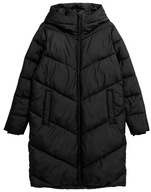 4F płaszcz damski czarny puchowy z kapturem 4FAW23TDJAF235 rozmiar XL