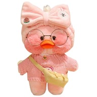 Lalafanfan kaczka pluszowa zabawka 30 cm różowa