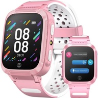 Smartwatch Zegarek dla dzieci GPS lokalizator na kartę SIM KW-210 różowy