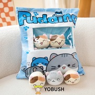 Kawaii Animal Balls Pudding Candy Bag Pillow Plush Stuffed Mini Doll of