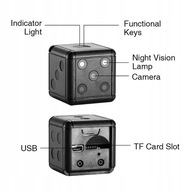 SQ16 Mini Camera 1080p HD Rejestrator wideo czarny