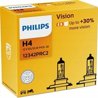 PHILIPS H4 VISION 60/55W +30% 2SZT.
