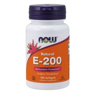Now Vitamin E-200 Natural 100sgels