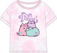 EplusM t-shirt dziecięcy różowy bawełna rozmiar 140 (135 - 140 cm)