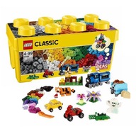 LEGO Classic 63773 Pudełko z klockami na klocki kreatywny zestaw dużo możliwości pociąg samochód