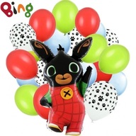 Zestaw balonów Królik Bing 21szt urodziny bajka