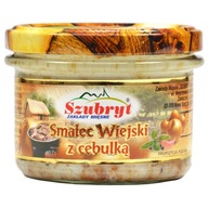 Smalec wiejski z cebulką w słoiku 180g Szubryt