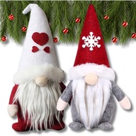 SKRZAT ŚWIĄTECZNY KRASNAL GNOM NA ŚWIĘTA DEKORACJA ŚWIĄTECZNA 2X STOJĄCY