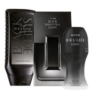 Zestaw Męski avon Black Suede Dark 3w1