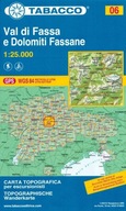 Val di Fassa e Dolomiti Fassane. Mapa turystyczna 06. Tabacco Praca zbiorowa
