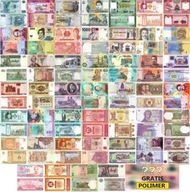 DUŻY ZESTAW BANKNOTÓW ŚWIATA UNC + GRATIS