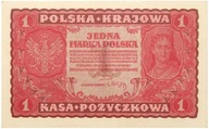 Polska - BANKNOT - 1 Marka Polska 1919 - JADWIGA