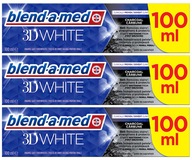 Blend-a-med 3D biela zubná pasta čierna 3x100ml