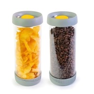 2 DB-OS ÜVEG VÁKUUMTARTÁLY SZETT PIKA GOMBHOZ 1500 ml