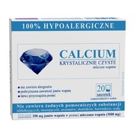Suplement diety Uniphar Calcium Krystaliczne Czyste wapń (calcium) proszek 20 szt.