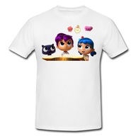 Koszulka t-shirt dziecięca biała [XL] 164CM tęczowe królestwo +gratis tekst