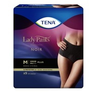 TENA Lady Pants Plus Noir Czarne M 9 szt