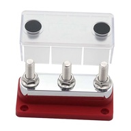 Boat Power Distribution Block with Cover 600A Red