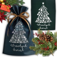 4X WOREK NA PREZENTY POD CHOINKĘ TORBA PREZENTOWA ŚWIĄTECZNA OZDOBNA WZÓR