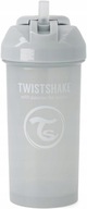 TWISTSHAKE KUBEK NIEKAPEK ZE SŁOMKĄ 360ML SZARY