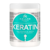 Kallos Keratin 1000 ml maska do włosów suchych i łamiących się