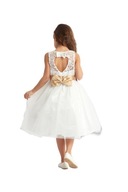 Elegancka sukienka dla dziewczynek Valentina, biel, 170