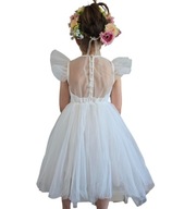 MODA sukienka dziecięca przed kolano tiul rozmiar 116 (111 - 116 cm)