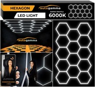 Lampa LED HEXAGON Panel Oświetlenie Warsztat Garaż Dom 297x515cm 5500-6000K