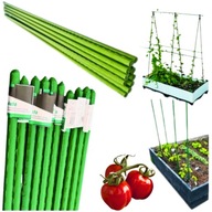 10X TYČKA PODPĚRA NA RAJČATA OKURKY STATIV TYČKY NA ROSTLINY 120 cm