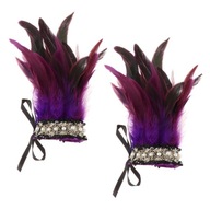 Wrist Cuffs Gothic plush Wrist Cuffs Dyed purple