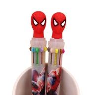 Długopisy SPIDERMAN długopis 10-cio kolorowy dla chłopca dzieci do szkoły