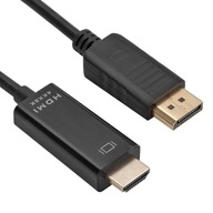 Kabel Pawonik JL-D1011K DisplayPort - HDMI 1,8 m czarny