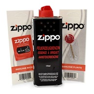 Zippo Zestaw - Benzyna, Knot, Kamienie