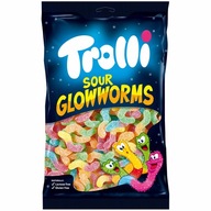 Żelki Sour Glow Worms Trolli 1000 g