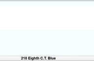 Lee 218 Eighth C.T. Blue 1/8 farebný filter 50x60 cm
