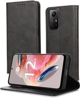 Etui z klapką JFM AKCESORIA do Xiaomi Redmi Note 12s Skórzane czarny